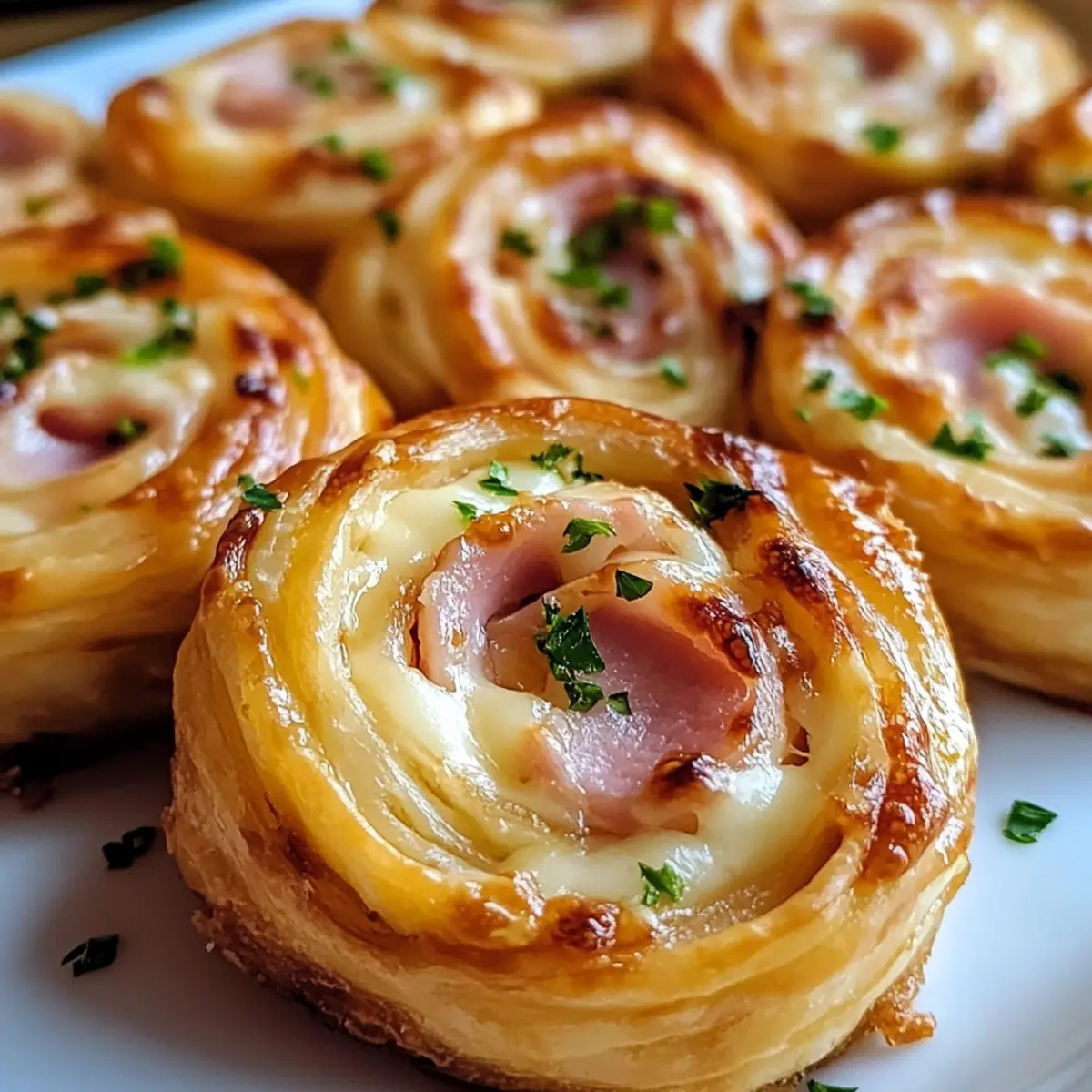 Schinken und Käse Pinwheels