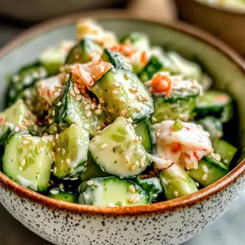 Kalifornische Rolle Gurkensalat