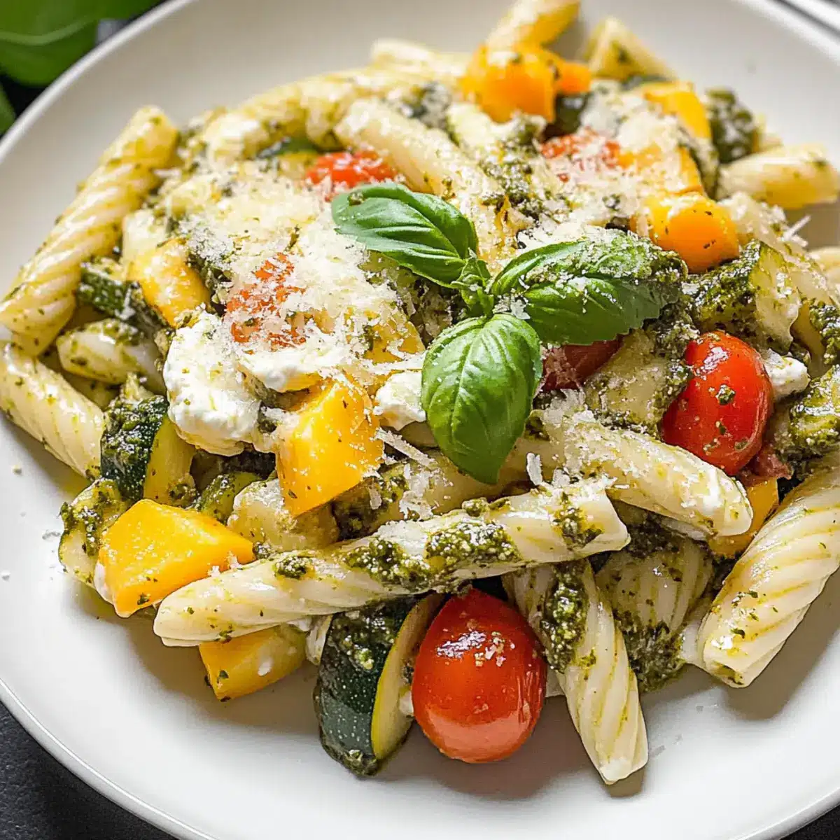 Casarecce-Nudeln mit Ricotta-Cremesauce