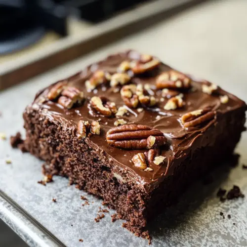 Schokoladen Texas Blechkuchen