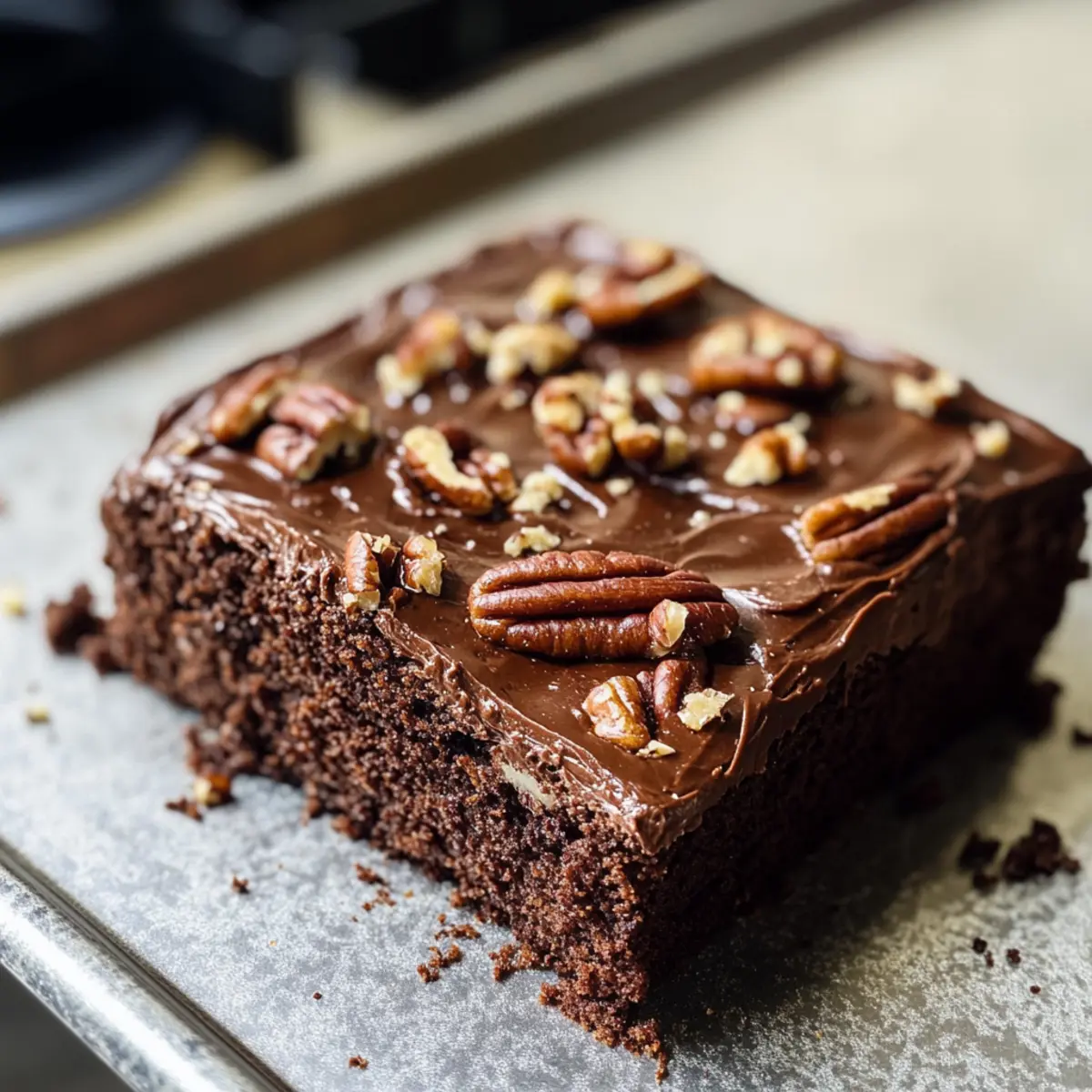Schokoladen Texas Blechkuchen
