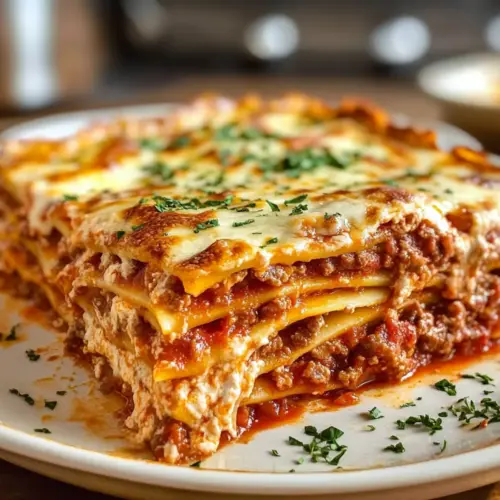 Pionier Frau Lasagne Rezept Zutaten: - 1 Pfund Rinderhackfleisch - 1 Zwiebel, gewürfelt - 2 Knoblauchzehen, gehackt - 1 Dose (28 Unzen) gemahlene Tomaten - 2 Dosen (6 Unzen) Tomatensauce - 2 Esslöffel Tomatenmark - 1 Teelöffel Oregano - 1 Teelöffel Basilikum - 1 Teelöffel Salz - 1/2 Teelöffel schwarzer Pfeffer - 9 Lasagne-Nudeln - 15 Unzen Ricotta-Käse - 1 Ei - 3 Tassen zerfallenem Mozzarella-Käse - 1/2 Tasse geriebenem Parmesan-Käse Anleitung: 1. In einer großen Pfanne das Rinderhackfleisch, die Zwiebel und den Knoblauch anbraten, bis das Fleisch durchgebraten ist. Abtropfen lassen. 2. Fügen Sie die gemahlenen Tomaten, Tomatensauce, Tomatenmark, Oregano, Basilikum, Salz und Pfeffer hinzu. Zum Kochen bringen und 20 Minuten köcheln lassen. 3. In einer großen Schüssel Ricotta-Käse, Ei und eine Tasse Mozzarella-Käse vermengen. 4. Den Ofen auf 375 Grad Fahrenheit vorheizen. 5. In einer Auflaufform 1/3 der Fleischsauce verteilen, gefolgt von 3 Lasagne-Nudeln, gefolgt von der Ricotta-Mischung. Wiederholen Sie diesen Vorgang und beenden Sie mit der restlichen Fleischsauce. 6. Den restlichen Mozzarella- und Parmesan-Käse darüber streuen. 7. 45 Minuten backen, bis der Käse goldbraun und blubbernd ist. Aus dem Ofen nehmen und 10 Minuten stehen lassen, bevor Sie servieren.