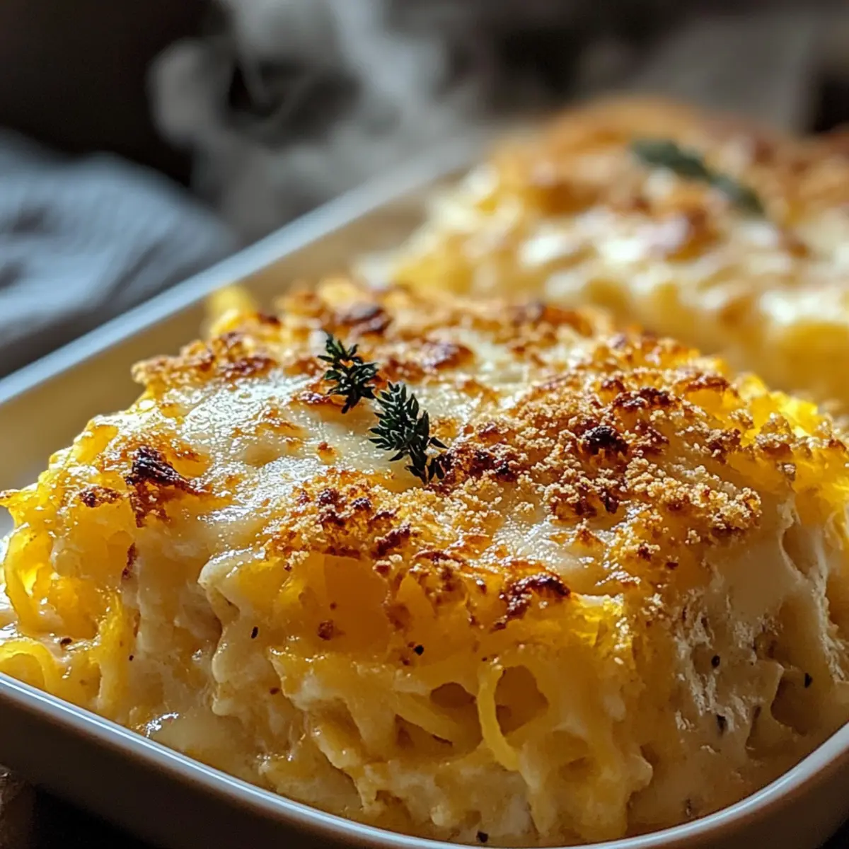 Spaghetti-Kürbis Auflauf