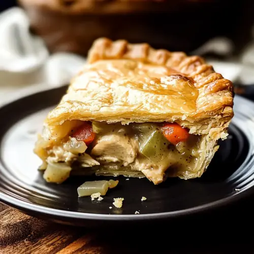 Zwei Krusten Hähnchen Pastete