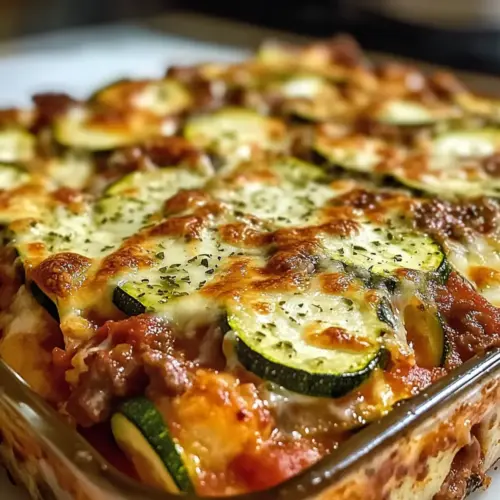 Zucchini Pizza Auflauf
