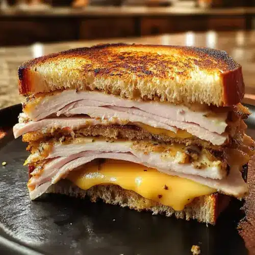 Puten-Dijon-Schmelz Zutaten: - 4 Scheiben Vollkornbrot - 2 Tassen gekochte Putenbrust, zerkleinert - 1/4 Tasse Dijon-Senf - 1/4 Tasse Mayonnaise - 1 Tasse geriebener Käse (zum Beispiel Schweizer oder Cheddar) - 1/4 Tasse gehackte Schalotten - Salz und Pfeffer nach Geschmack - Butter zum Bestreichen Anleitung: 1. Ofen auf 200 °C vorheizen. 2. In einer Schüssel Putenbrust, Dijon-Senf, Mayonnaise, geriebenen Käse, Schalotten, Salz und Pfeffer gut vermengen. 3. Eine Scheibe Vollkornbrot auf ein Backblech legen und mit Butter beschichten. 4. Eine Portion der Putenmischung auf dem Brot verteilen und mit einer weiteren Scheibe Brot bedecken. 5. Den Vorgang mit den restlichen Zutaten wiederholen. 6. Sandwiches im vorgeheizten Ofen für 10-15 Minuten backen, bis der Käse geschmolzen und das Brot goldbraun ist. 7. Aus dem Ofen nehmen, in Stücke schneiden und warm servieren.