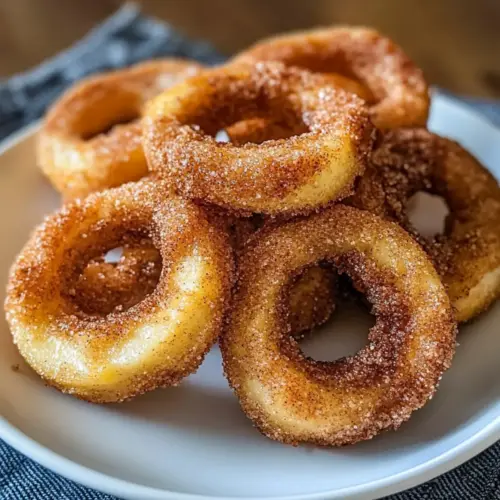 Luftfritteuse Zimt-Apfelringe