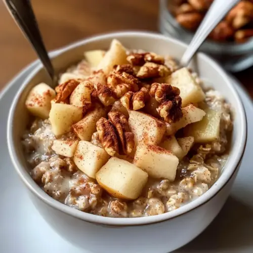 Apfel Zimt Übernacht Haferflocken