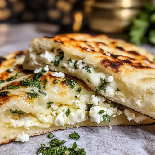 Käse- und Kräutergefülltes Fladenbrot