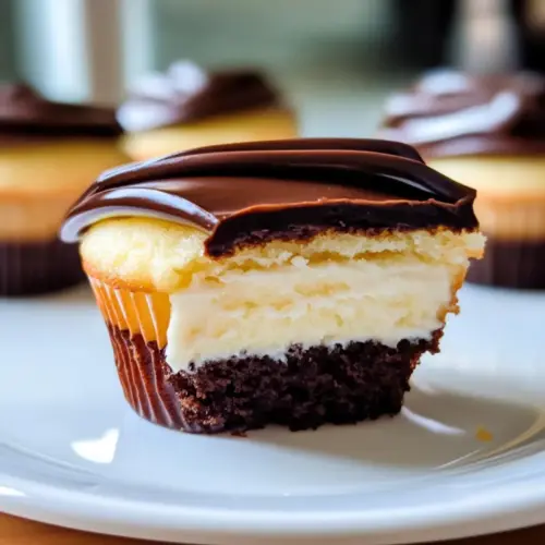 Leckere Boston-Cream-Pie-Cupcakes
