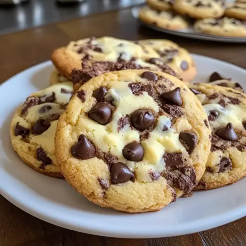 Einfache Schokoladenkeks-Käsekuchen-Kekse