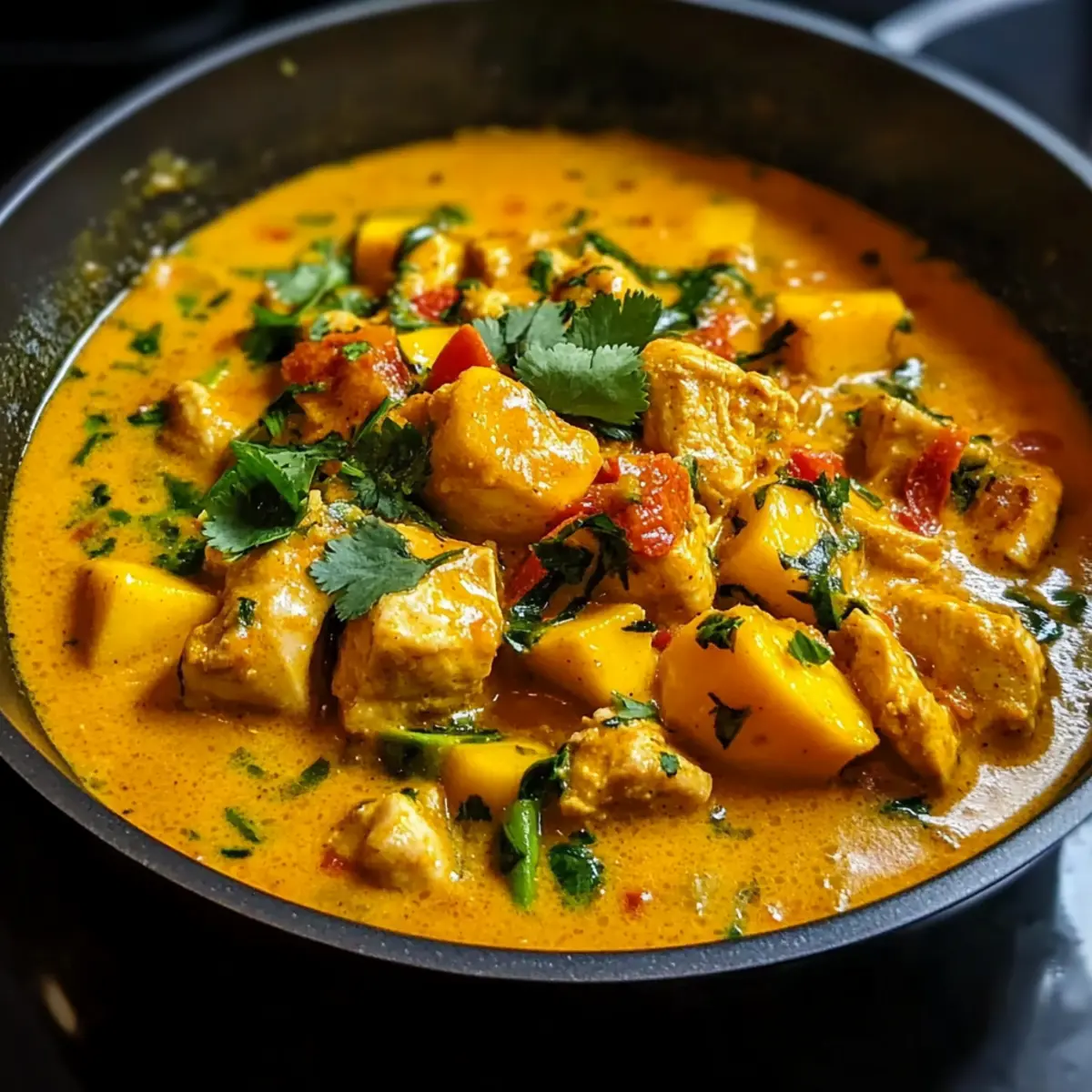 Mango-Hähnchen-Curry