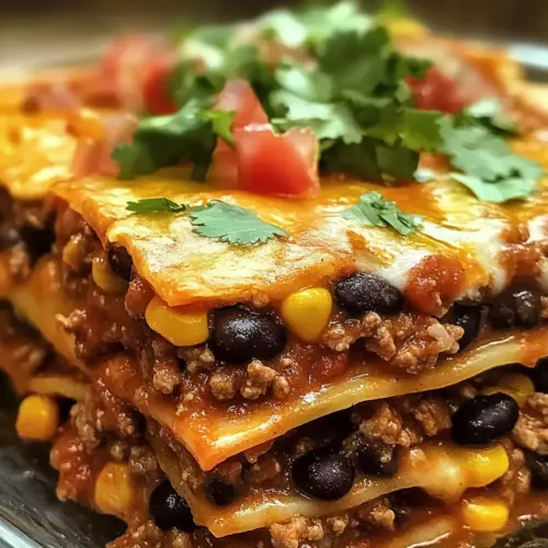 Mexikanische Taco-Lasagne