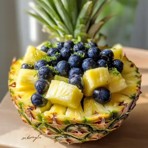 Ananas Heidelbeeren Obstsalat