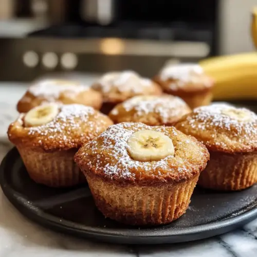 Bananenbrot Muffin-Oberseiten