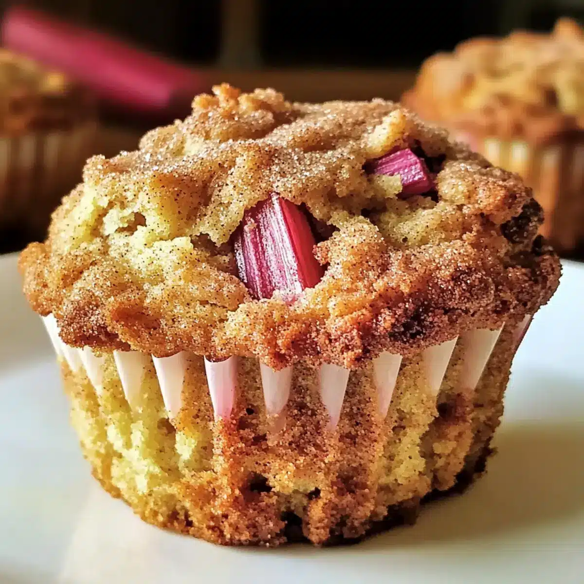 Zimt-Rhabarber-Muffins
