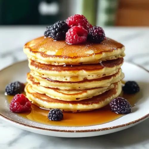 Flauschige Hüttenkäse-Pfannkuchen