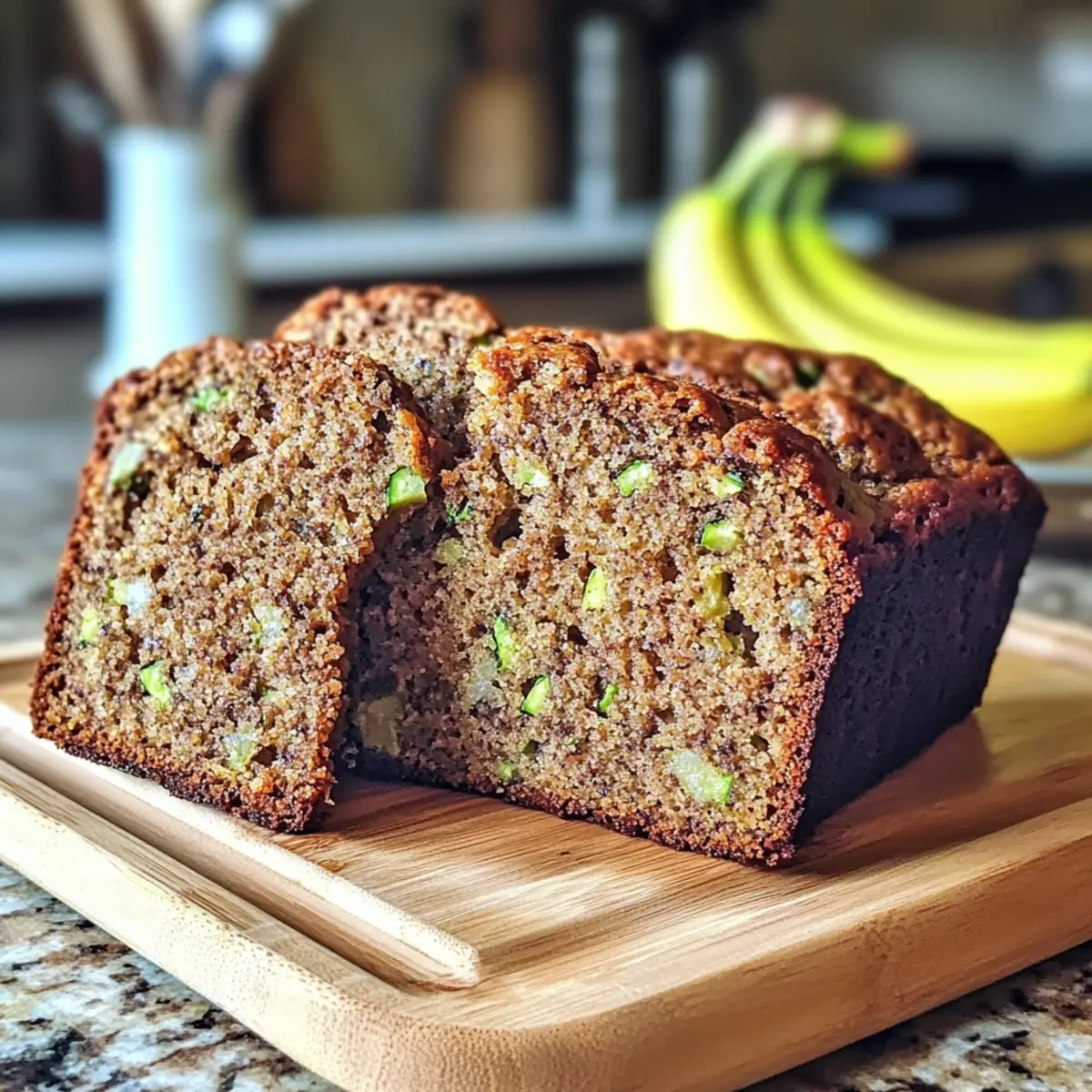 Gesundes Zucchini-Bananenbrot