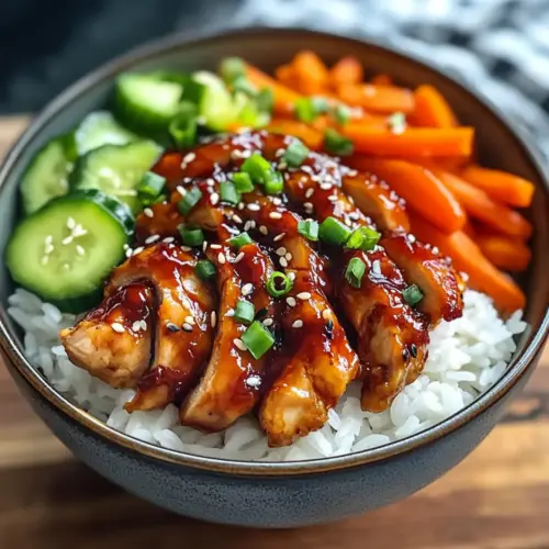 Koreanische BBQ-Hühnchen-Schalen