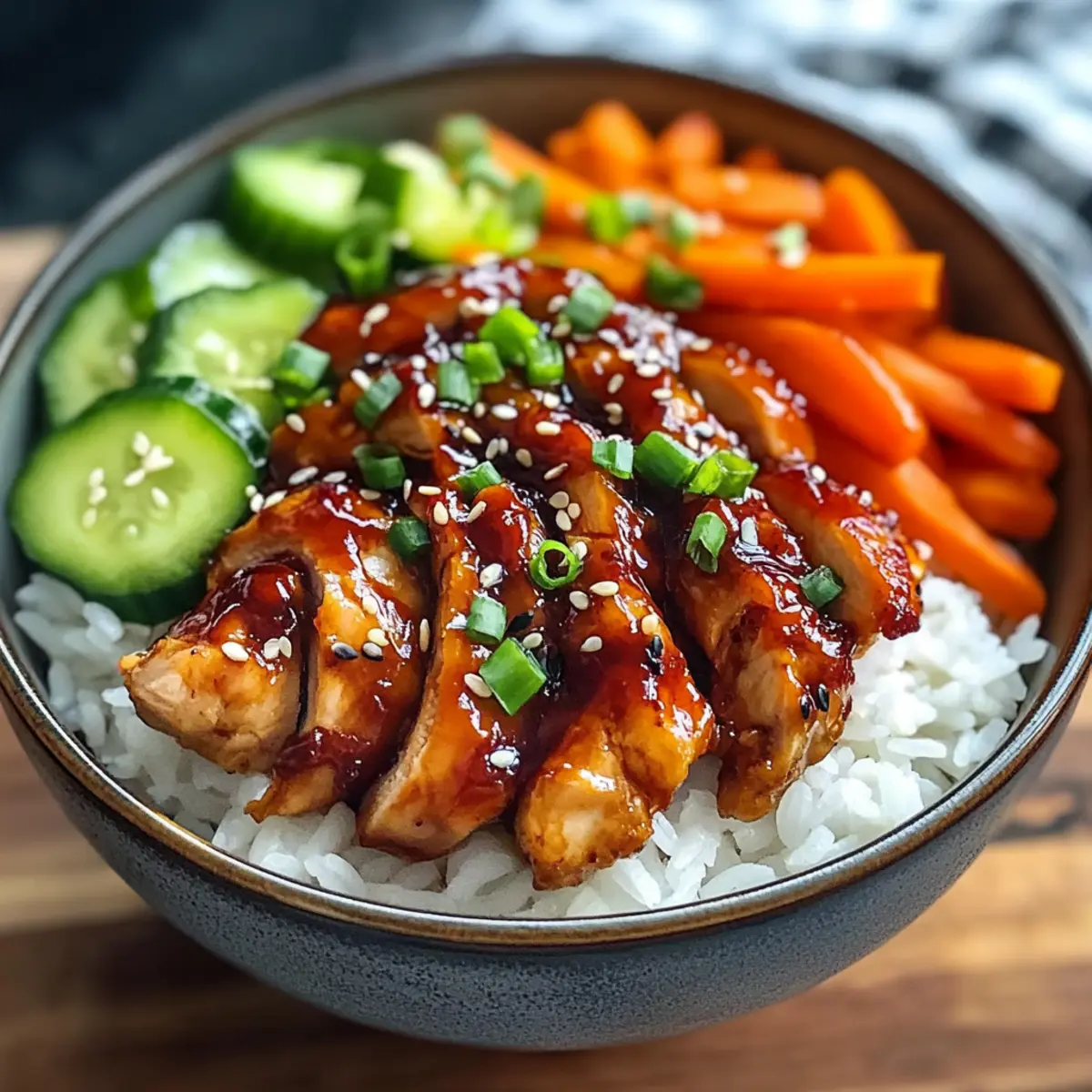 Koreanische BBQ-Hühnchen-Schalen