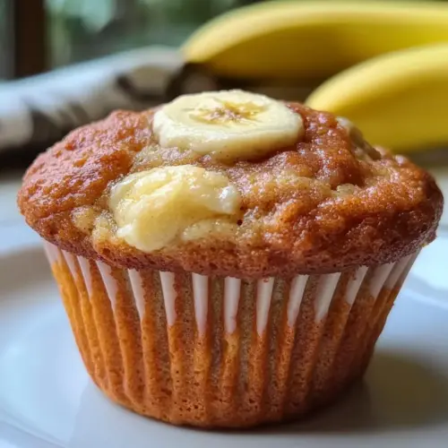 Feuchte Frischkäse Bananenmuffins