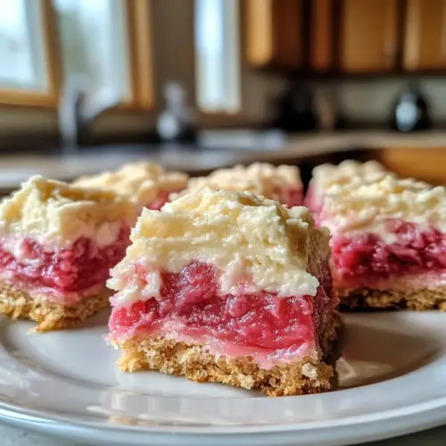 Rhabarber-Riegel mit Frischkäse