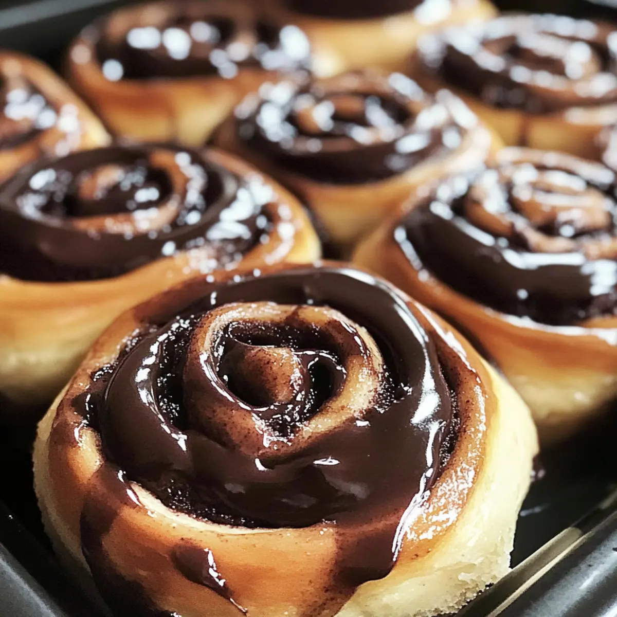 Weiche Schokoladen-Zimtschnecken