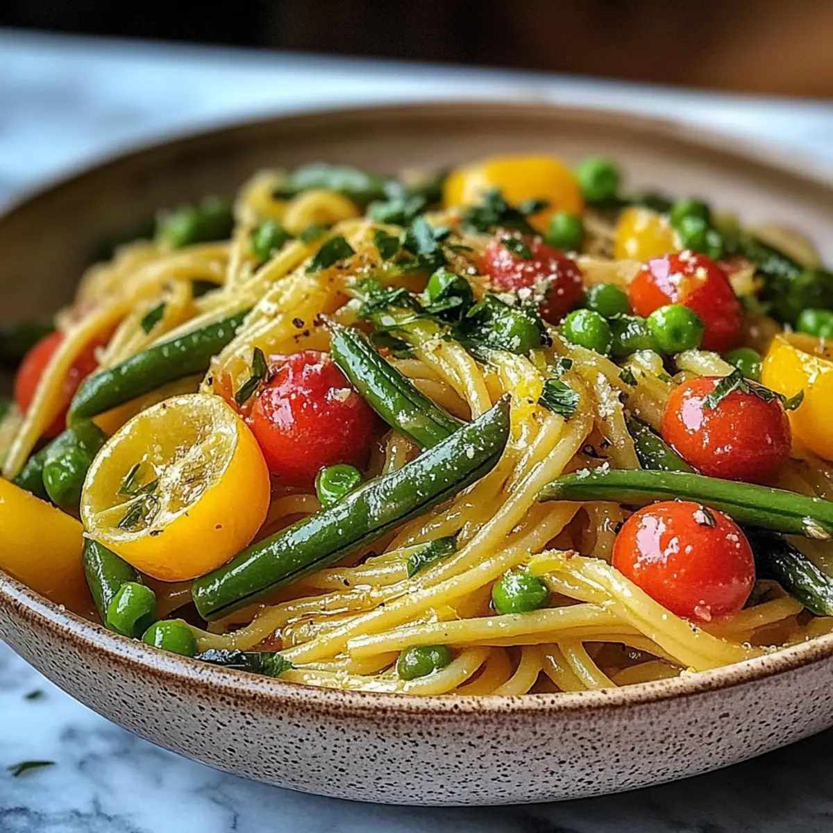 Frühling Primavera Pasta Rezept Zutaten: - 250 g Pasta - 2 Zucchini - 1 Paprika - 200 g Erbsen - 150 g Karotten - 3 Knoblauchzehen - 50 ml Olivenöl - Salz - Pfeffer - Parmesan Anleitung: 1. Pasta nach Packungsanweisung kochen. 2. Zucchini, Paprika, Karotten und Knoblauch klein schneiden. 3. In einer Pfanne Olivenöl erhitzen und das Gemüse anbraten. 4. Erbsen hinzufügen und alles gut vermischen. 5. Mit Salz und Pfeffer abschmecken. 6. Gekochte Pasta dazugeben und gut vermengen. 7. Mit Parmesan servieren.