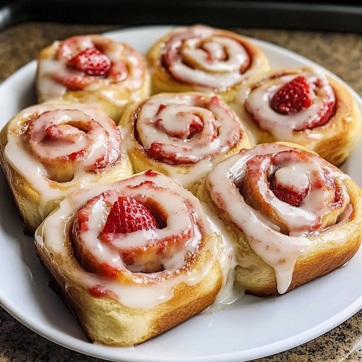 Erdbeer-Zimt-Schnecken