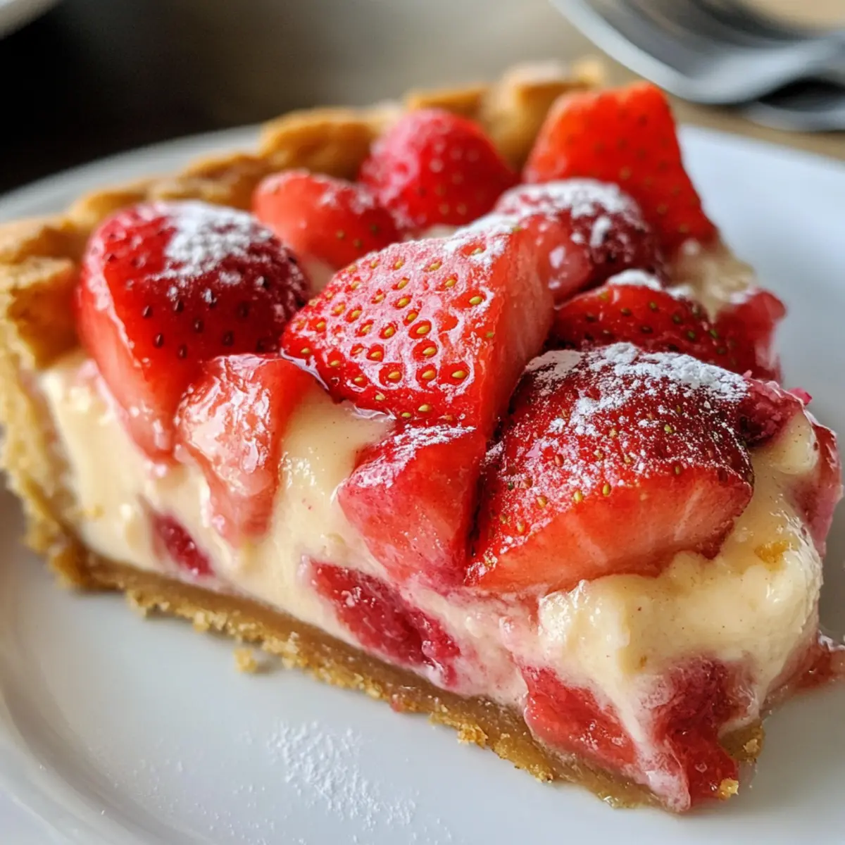 Erdbeer-Rhabarber-Custard-Dessert