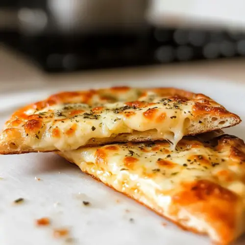 Luftfritteusen-Tortilla-Knoblauchbrot