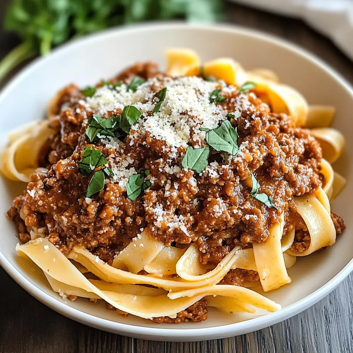 Herzhafter Rinder-Bolognese