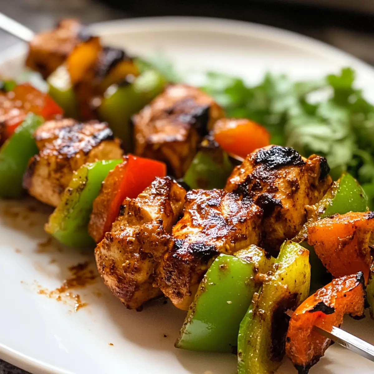 Spanische Hähnchenspieße mit einer rauchigen Paprikamarinade