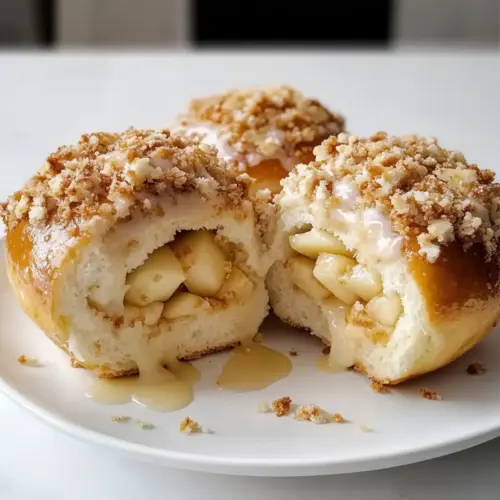 Apfel Käsekuchen Brötchen