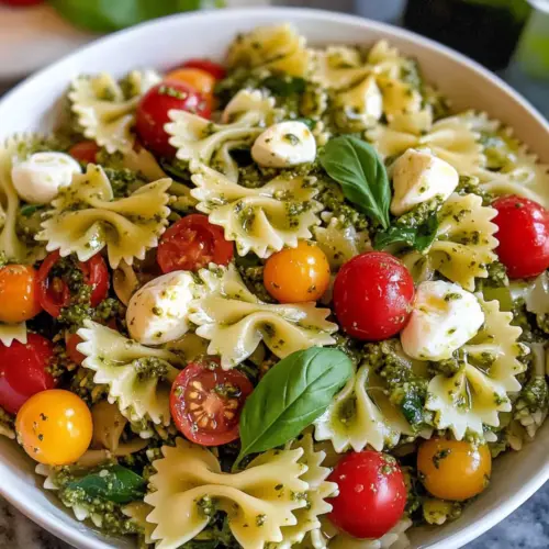 Schmetterlingspasta-Salat