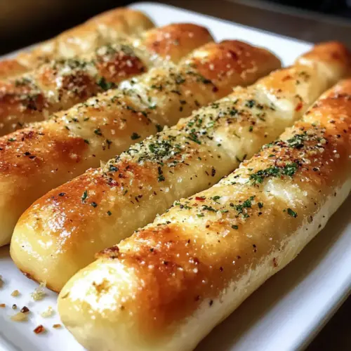 Butterige Knoblauchbrotstangen