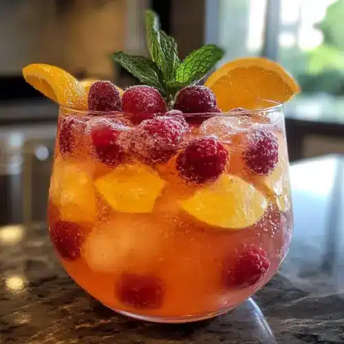 Einfache süße sprudelnde alkoholfreie Cocktail