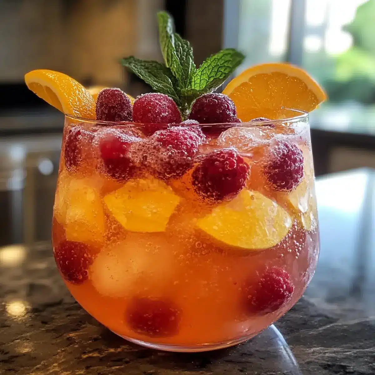 Einfache süße sprudelnde alkoholfreie Cocktail