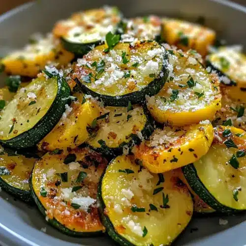 Knoblauch Parmesan Zucchini & Kürbis