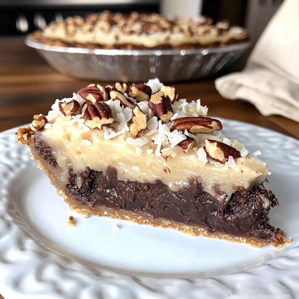 Deutscher Schokoladen-Fudge-Kuchen
