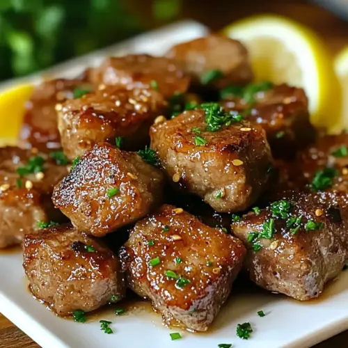 Unwiderstehlich herzhaftes Knoblauch-Schweinefleischhäppchen