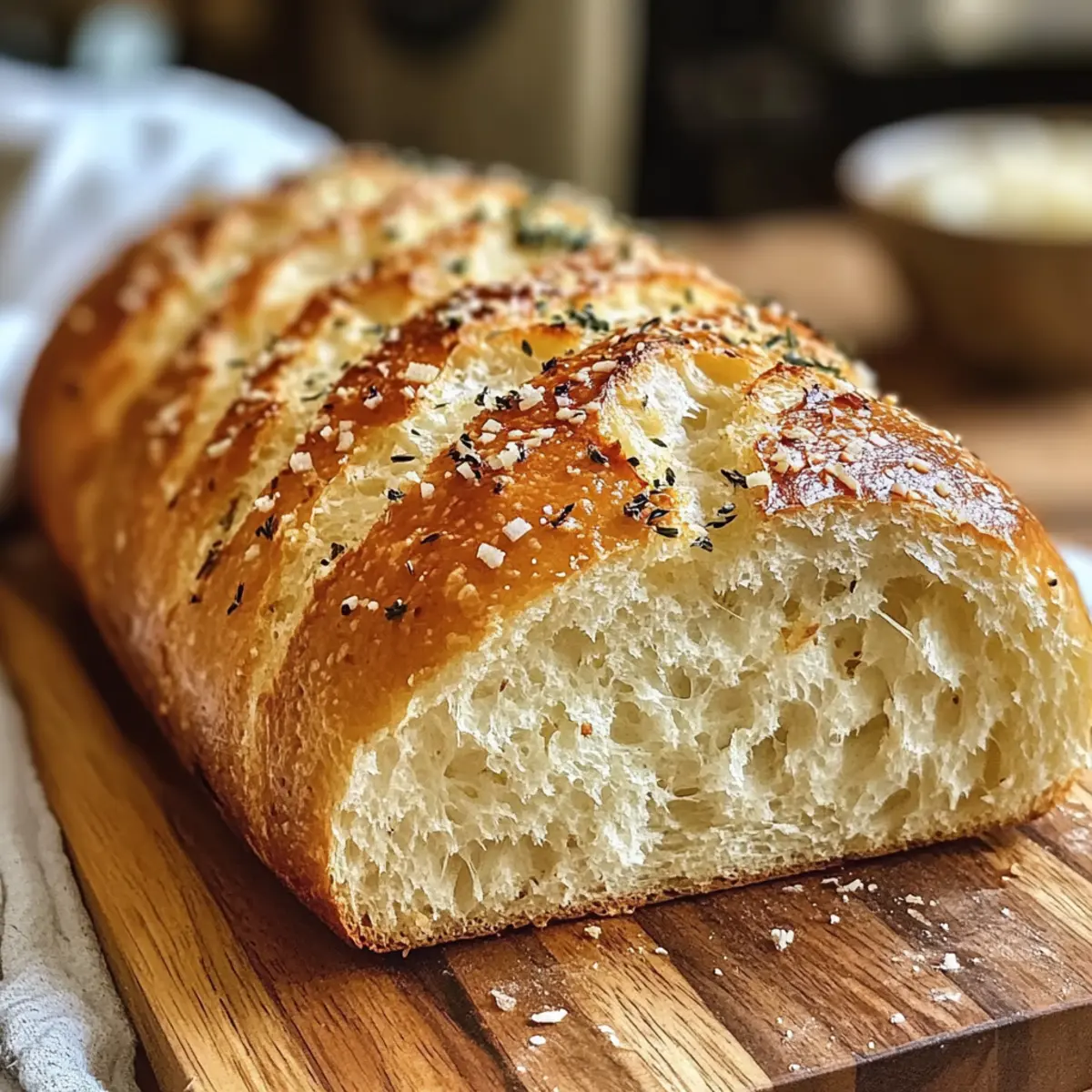 Parmesan Knoblauch Kunstbrot