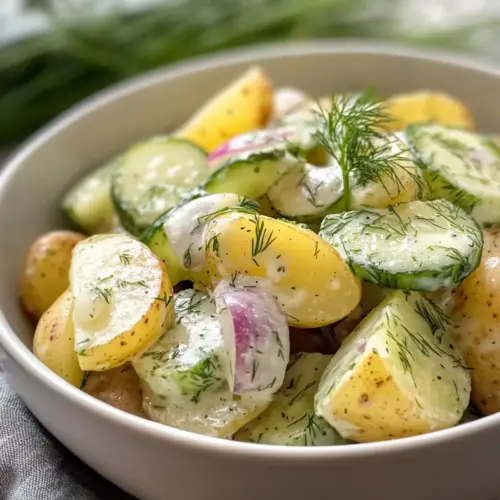Kartoffel- und Gurkensalat