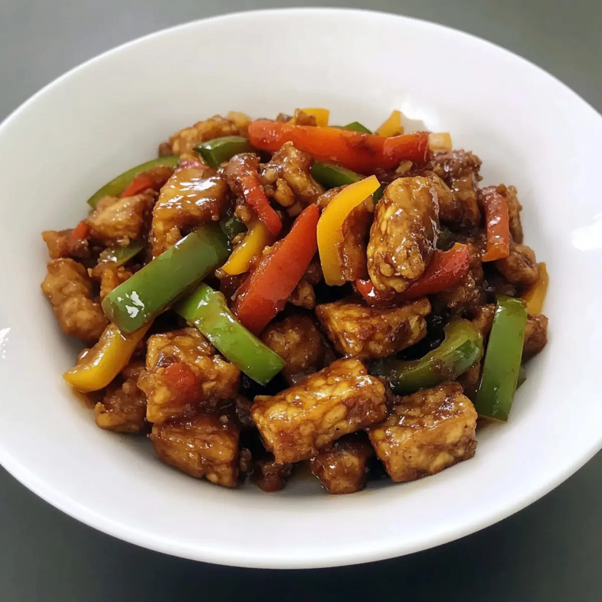 Tempeh mit Paprika