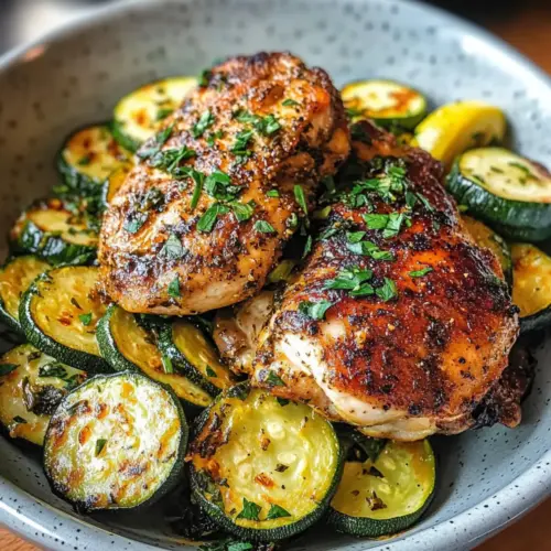 Asado-Hühnchen mit Zitronen-Zucchini-Sauté