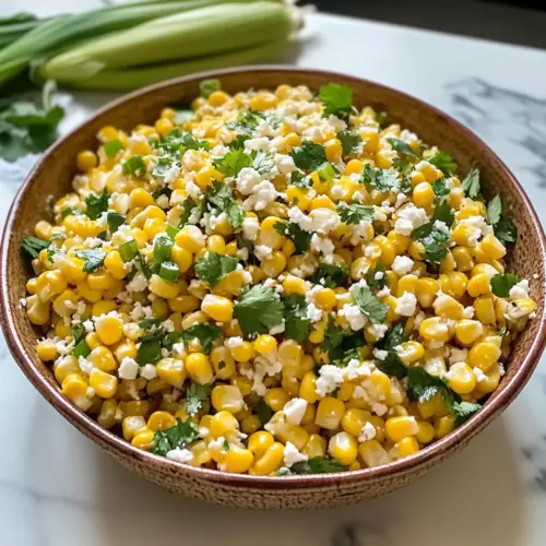 Unwiderstehlicher mexikanischer Straßenmais-Salat