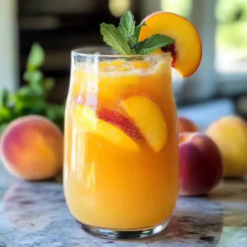 Pfirsich-Limonade