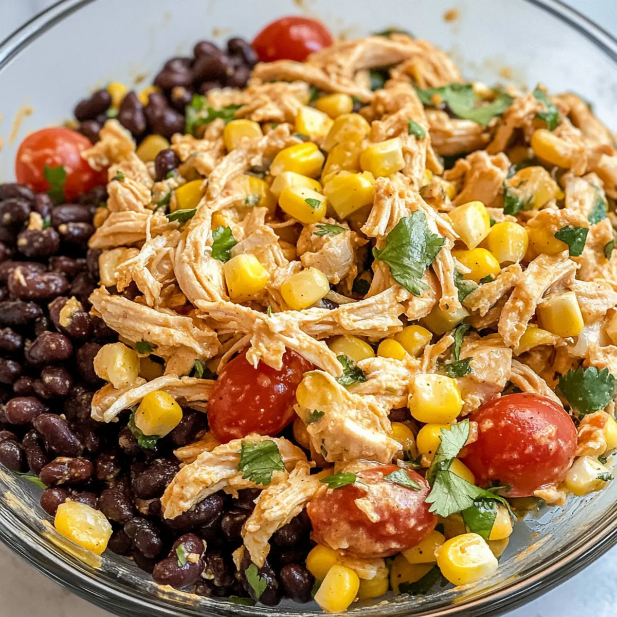 Schneller Southwest-Hühnchen-Salat