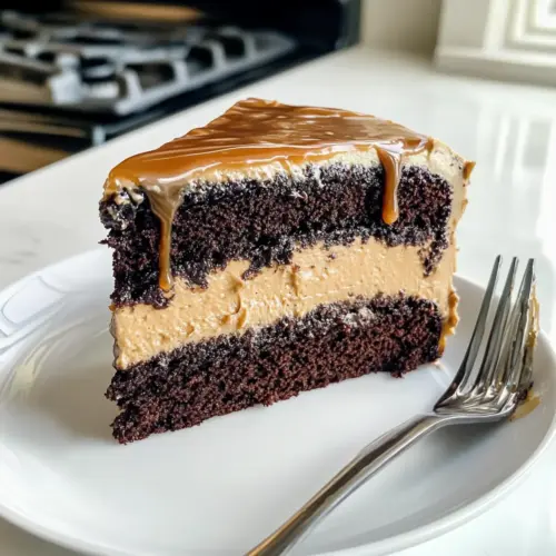 Gesalzener Karamell-Espresso-Schokoladenkuchen