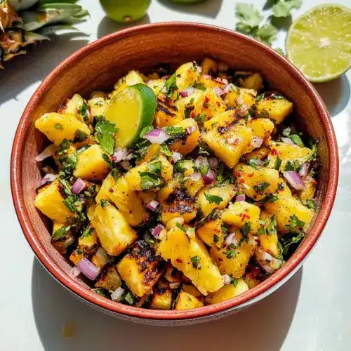 Rauchig-süße gegrillte Ananas-Salsa
